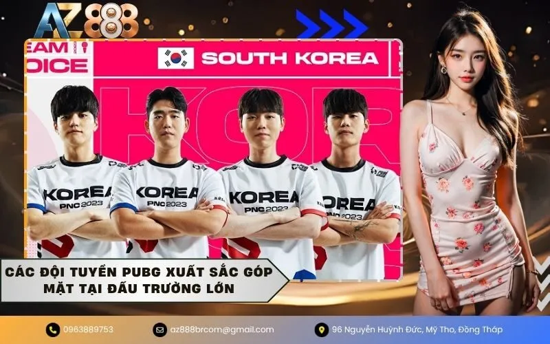 Các đội tuyển pubg xuất sắc góp mặt tại đấu trường lớn