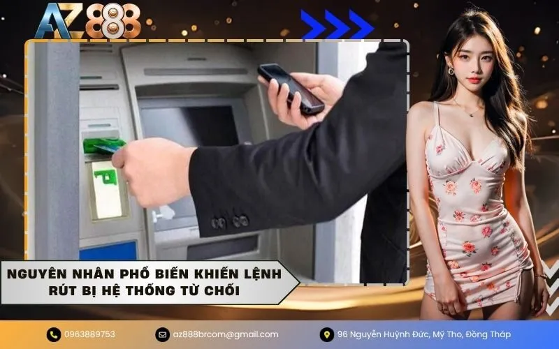 Nguyên Nhân Phổ Biến Khiến Lệnh Rút Bị Hệ Thống Từ Chối