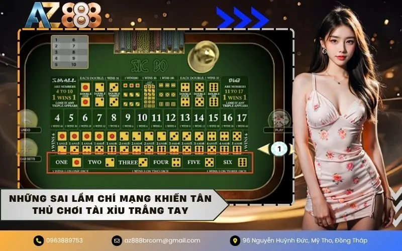 Những sai lầm chí mạng khiến tân thủ chơi tài xỉu trắng tay