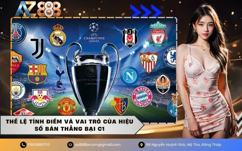 Thể lệ tính điểm và vai trò của hiệu số bàn thắng bại c1