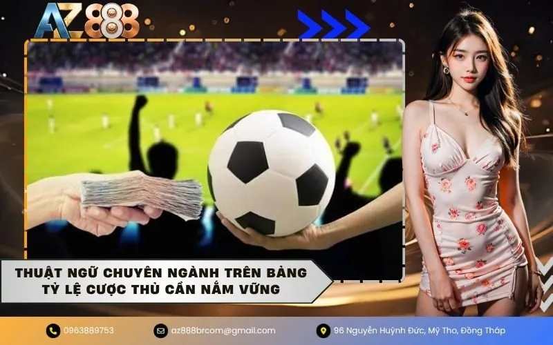 Thuật ngữ chuyên ngành trên bảng tỷ lệ cược thủ cần nắm vững